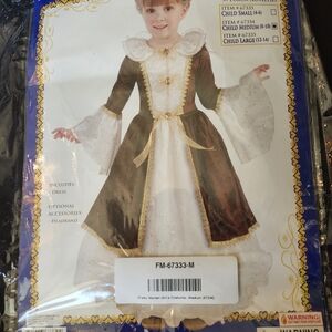 Pretty Maiden Girls Costume - Brown and White